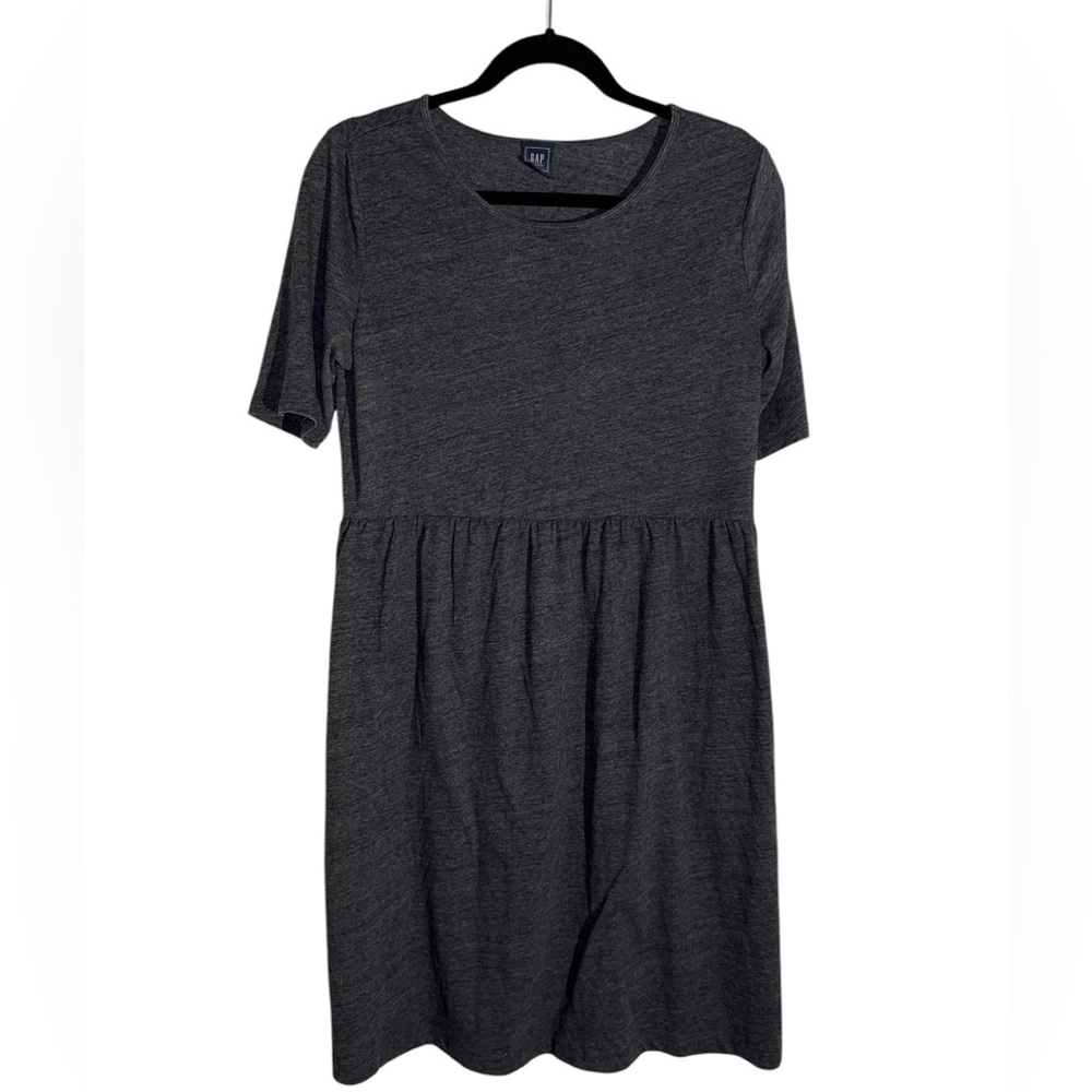 Gap Maternity Women's Heather Gray Super Soft Dress with Pockets